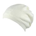 thumbnail image 3 of NYFASHION101 Unisex Yarn Crafted Warm Knit Ribbed Baggy Hat Skull Cap Beanie, White, 3 of 4