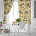 thumbnail image 5 of Fsddascl Yellow Lemon Blackout Curtains for Bedroom/Living Room, Thermal Insulated Kitchen Curtains, Brown Vintage Summer Fruit Watercolor Grommet Darkening Window Treatment Drapes 52"x63"x2, 5 of 6