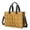 Thanksgiving Golden Diagonal Plaid Pattern, variant on Thanksgiving Harvest Food Cartoon Canvas Messenger Tote Bag, Teacher Tote with Multi Pockets & Removable Strap, Durable Canvas Gifts for Work Travel Shopping