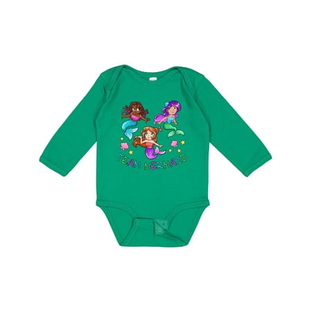 

Inktastic Team Mermaid Gift Baby Boy or Baby Girl Long Sleeve Bodysuit