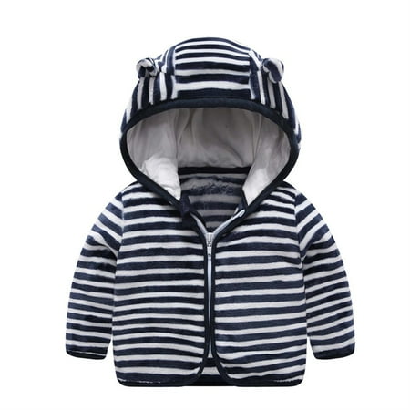 

Stamzod Cute Ear Zipper Jacket For Grils Autumn Winter Clothes Toddler Kids Baby Boy Solid Hooded Coat Warm Outwear Children S Clothing 6M-6Y On Clearance