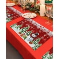 thumbnail image 4 of Christmas Snowman Placemats Set of 4 Xmas Tree Socks Ball Winter Red Heat Insulation Washable Place Mats, Rustic Non-Slip Table Mats for Dining Table Party Kitchen Decor,13x19 Inch, 4 of 4
