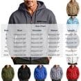 thumbnail image 3 of Men's Hooded Sweatshirt With Zipper Solid Long Sleeved Cardigan Casual Fashionable Coats, 3 of 8