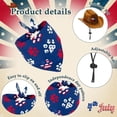 thumbnail image 6 of erdimoy Patriotic Cowboy Hat & Bandana Set for 23 Inch Porch Goose, 4th of July Lawn Goose Outfit, Patriotic Porch Decor for Garden Goose, 6 of 6