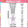 thumbnail image 3 of Bridal Shower Toast SomWiBe Wedding Champagne Flute, French Crystal Bow Wine Glass for Engagement Parties and Photos, 3 of 4