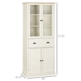 thumbnail image 3 of HOMCOM Freestanding Kitchen Pantry, Buffet Cabinet, 5-tier Storage Cabinet, 3 of 10