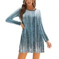 thumbnail image 1 of Grunge Dripping Turquoise Misty Forest Sweetheart Knot Flared Dress Fashion Design Large Size Loose Dress Grunge Drip Dripping, 1 of 5