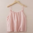 thumbnail image 4 of Active Tops Women Summer Casual Sleeveless Tank Top for Women with Lightweight Chiffon Layering and Relaxed Fit for Everyday Wear Pink XL, 4 of 4