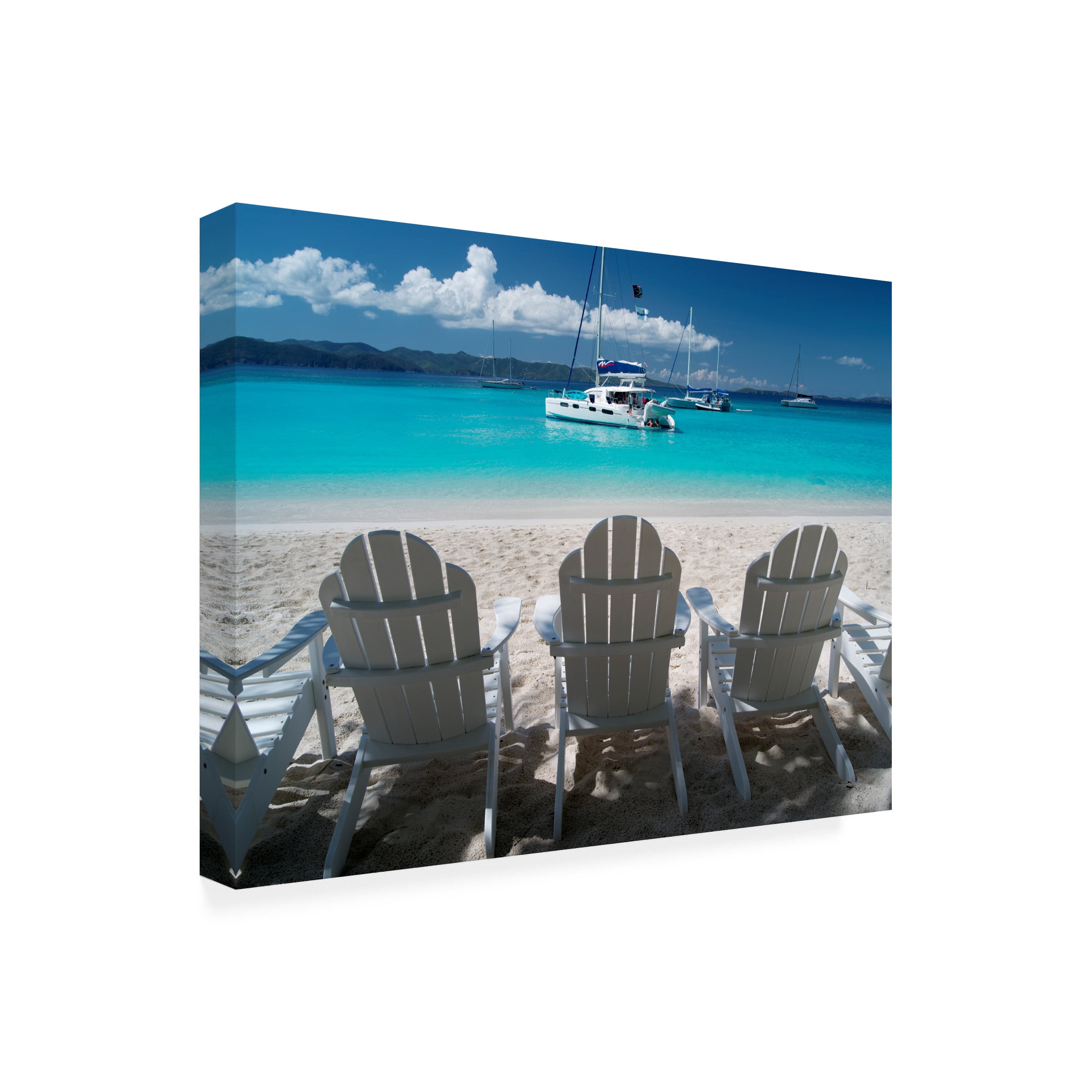 Dennis Frates 'Beach Chair 4' Canvas Art