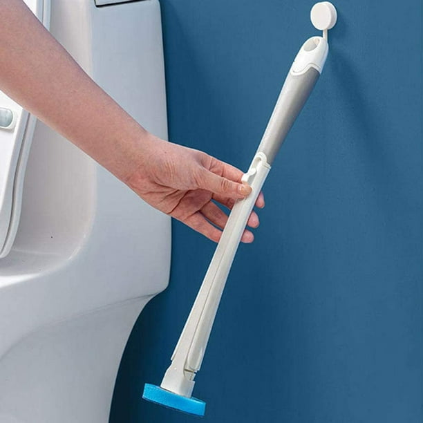 AnMelon Kit de brosse WC jetable avec support mural - Système de nettoyage  de toilettes jetable avec 16 têtes de rechange pour brosse WC : :  Cuisine et Maison