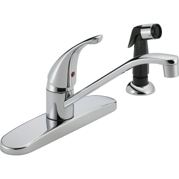 Peerless Core Single Handle Kitchen Faucet With Side Sprayer In