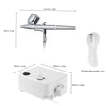 thumbnail image 2 of Electric paint sprayer,Paint Sprayer Brush Kit Art Brush Nail Tool Compressor Set Air Compressor Cake Spray Model Set Brush Set Feed Tattoo Craft Art Tattoo Tool Set Tattoo Airbrush Air, 2 of 7