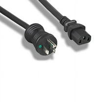 Kentek 6 Feet Ft 18 AWG Hospital Grade Power Cable Cord NEMA 5-15P to C13 10A/125V Black