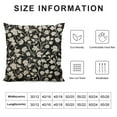thumbnail image 5 of COMIO Decorative Square Throw Pillow Cover Farmhouse Cute Old White Contrast Floral Beautiful Daisy Lilly Vintage Wedding Graphic Pretty Nature Design Cushion Case for Sofa Bedroom Car, 5 of 5