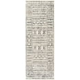 thumbnail image 3 of Hauteloom Greig Farmhouse Moroccan Geometric Runner Rug - Boho Aztec Tribal Carpet for Hallway, Kitchen - Bordered - Off White, Black, Grey - 2'7" x 7'3", 3 of 15