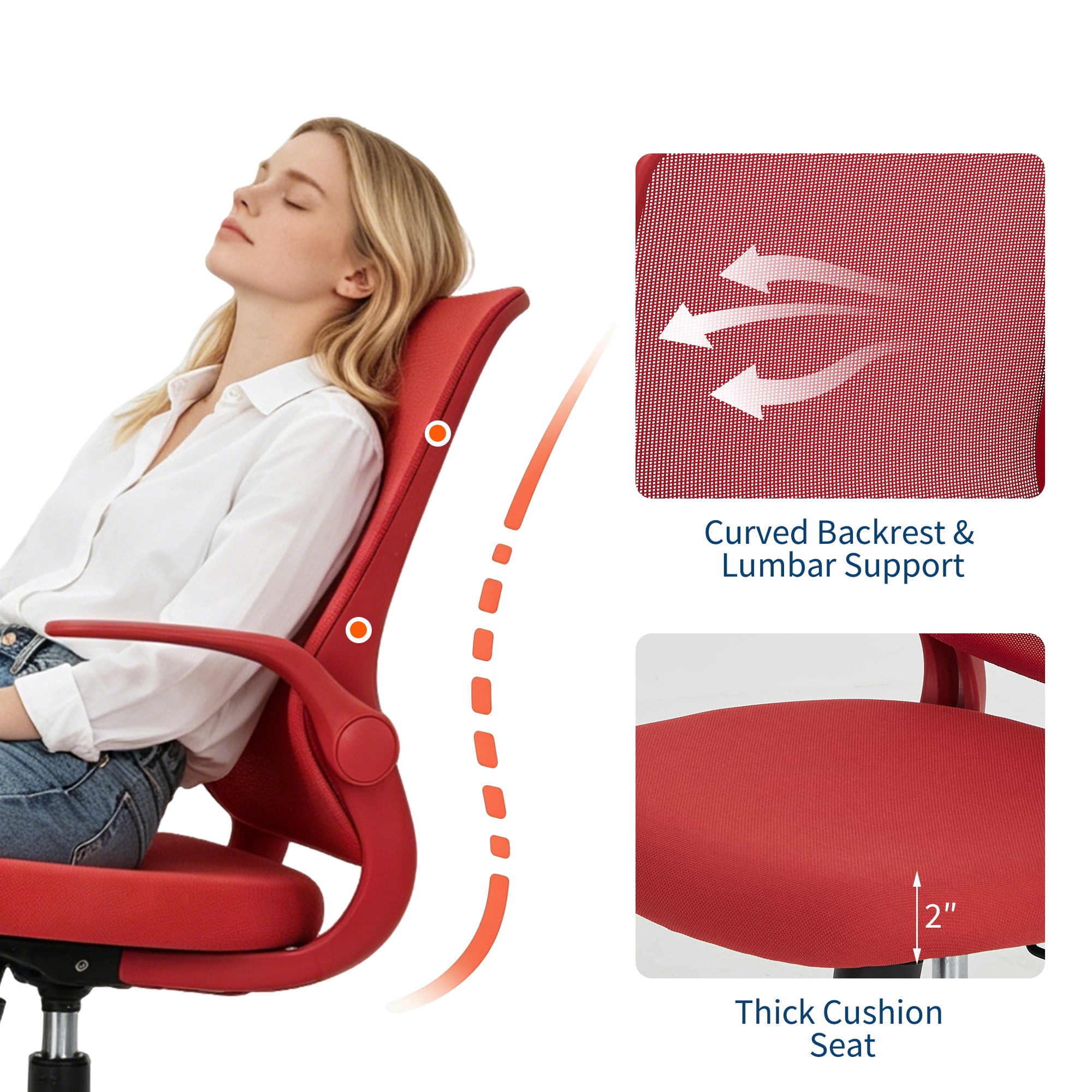 ergonomic swivel office chair adjustable product