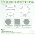 thumbnail image 6 of Uxcell 4-Pack Plastic Plant Saucers, 5.2 x 7.2 Inch ID Rectangular Plant Pot Water Trays [6 x 8 Inch OD, White], 6 of 6