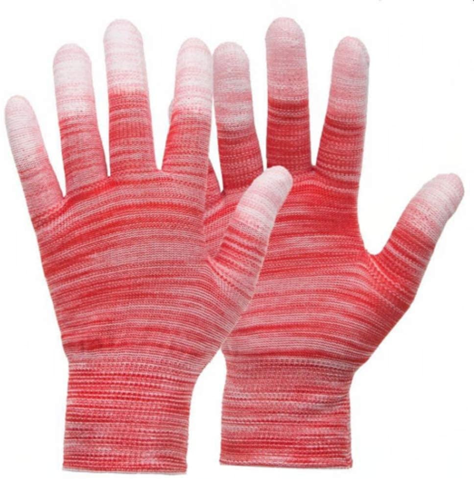 2Pairs Quilting Gloves for Free Motion Sewing Lightweight and Form-Fitting Nylon-Knit Support Gloves for Machine Quilters