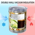 thumbnail image 2 of 12oz Tumblers Beige Sunflower Pattern Vacuum Insulated Stainless Steel Travel Tumbler Cups Mug with Lid and Straw for Beer,Coffee,Beverages with Cleaning Brush for Cold & Hot Drinks, 2 of 5