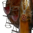 thumbnail image 5 of DecMode Copper Metal Wine Wall Decor, 5 of 9