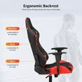 thumbnail image 3 of Ergonomic Gaming Chair, Seat Height Adjustment Rolling Swivel Racing Office Chair with Lumbar Support & Headrest Armrest PC Computer Chairs for Adults E-Sports Home Office Desk Chair, 3 of 7