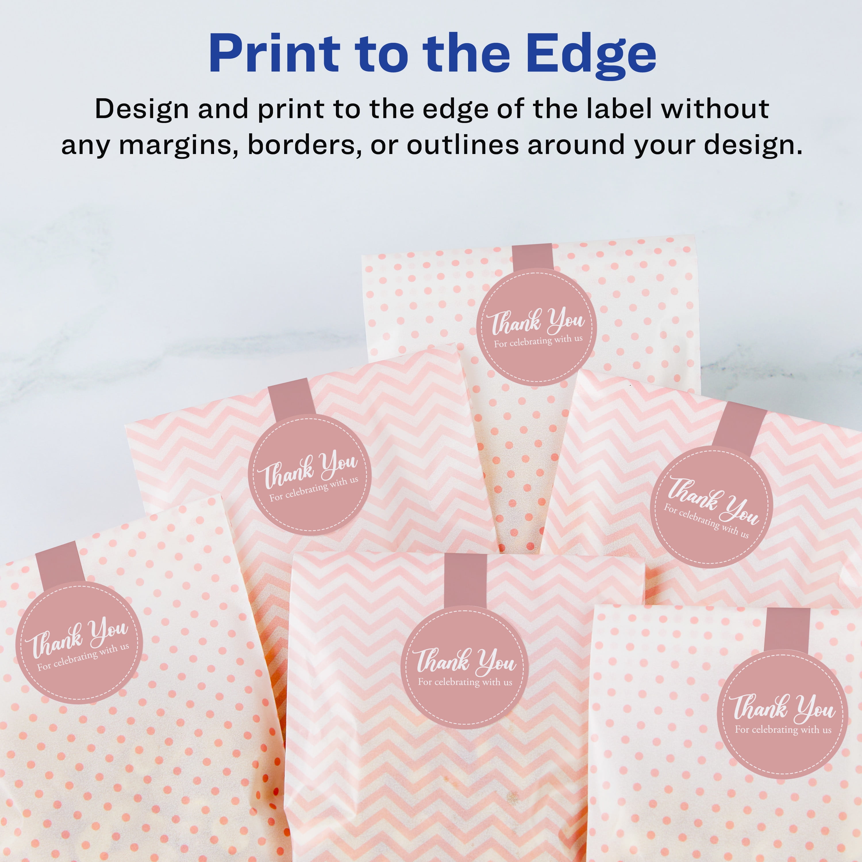 Avery Matte White Lollipop Labels, 1-1/2" x 4", 2,000 Total