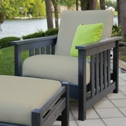 POLYWOOD PWCMC23BL-5472 Mission Chair in Black / Bird's Eye
