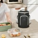 thumbnail image 4 of Fiudx Bolsa Bento Redonda, Contenedor de Almacenamiento Térmico, Revestimiento de Aluminio Duradero, Diseño Impermeable y Fácil de Limpiar, Ideal para Almuerzos y Picnics, Ideal para Estudiantes, Pro, 4 of 5