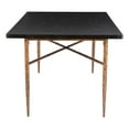 thumbnail image 7 of ZUO Nida Dining Table Black & Bronze, 7 of 7