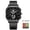 Black, variant on Fashion Business Men Watch Casual Vintage Auto Date Big Square Dial PU Leather Strap Quartz Watches for Man Gifts Funky Wristwatch