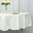 thumbnail image 6 of Efavormart 90" Seamless Premium IVORY Linens Polyester Round Tablecloth Commercial Grade For Wedding Banquet Restaurant, 6 of 11
