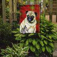thumbnail image 2 of Carolines Treasures LH9342GF 11 x 15 Po. Pug Flocons de Neige Rouges et Verts Drapeau de Noël - Taille Jardin, 2 of 3