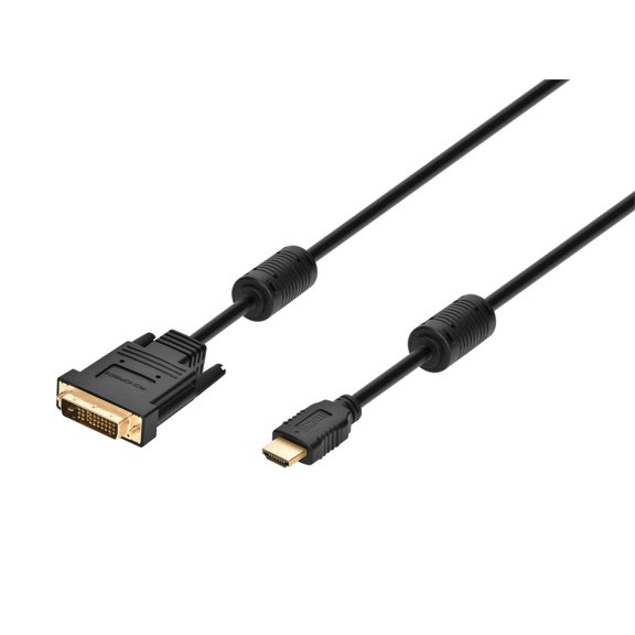 Monoprice Video Cable - 6 Feet - Black | 28AWG HDMI to M1-D Ferrite cores