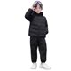 thumbnail image 1 of Parkas de manga larga para niños de talla mediana y grande, chaqueta de plumón ligera unisex de invierno, color liso, con capucha, resistente al viento y cálida, abrigo de invierno blanco de estilo co, 1 of 8