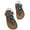 Black, variant on HUANBAI Summer Girls' Large Sized Casual Open Toe Floral Slip On Cork Lightweight Beach Sandals Flip Flops 3-3.5 Years