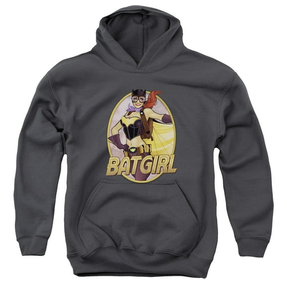 Jla - Batgirl Bombshell - Youth Hooded Sweatshirt - Large
