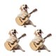 thumbnail image 1 of Ambientador con forma de guitarra y perro para ventilación de coche, decoración 2D para el salpicadero para amantes de los perros, regalo novedoso fácil de colocar para el interior del coche., 1 of 8