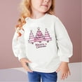thumbnail image 2 of ZACPNCV Toddler Girl Boy Sweatshirt Long Sleeve Winter Christmas Letter Print Sweatshirt Winter Clothes Xmas Gifts White 2-3 Years, 2 of 5