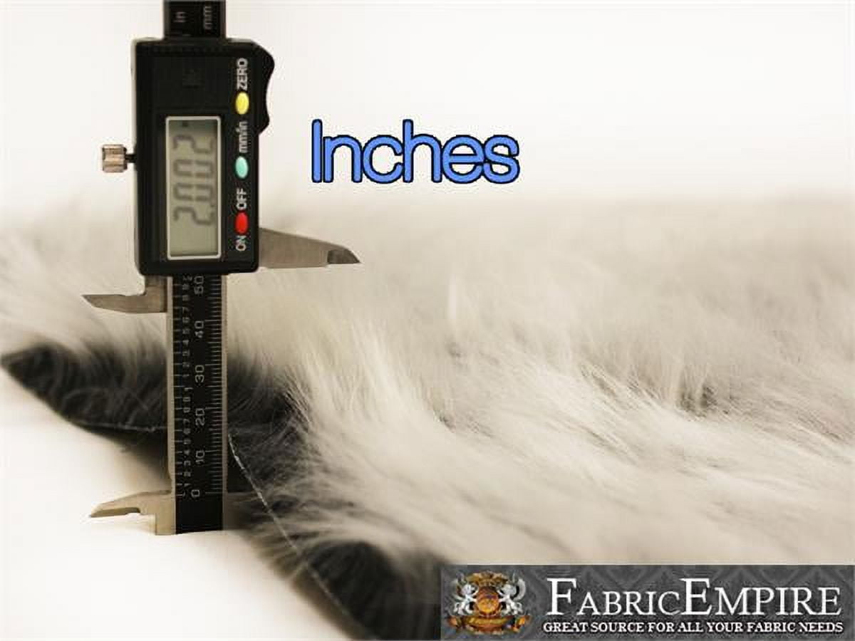 Faux Fur Fabric Long Pile Monkey Shaggy GRAY FROST / 60" Wide / Sold by the yard