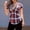 01 Red, variant on Women's 3/4-Sleeve Striped Top Drawstring V-Neck Collar Shirt Business-Casual Dress 2026 Spring Trend