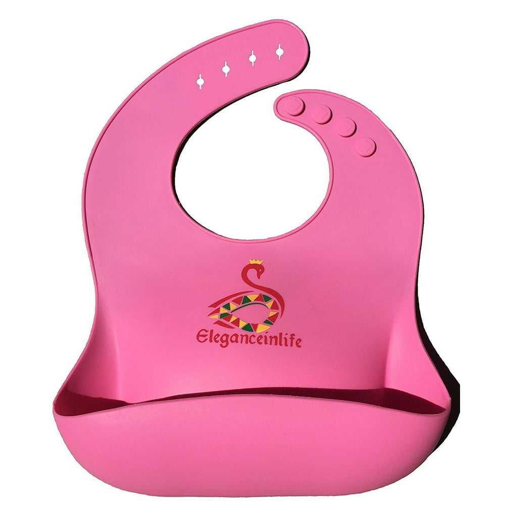 Baby Bibs Waterproof Silicone Soft Comfortable Keep Stains Off,Easily