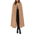 thumbnail image 2 of LEKWK Hooded Cloak Women Velvet Classic Princess Cloak Renaissance Hooded Cape Witch Wizard Robe Medieval Halloween Christmas Costume, 2 of 7
