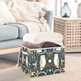 thumbnail image 3 of Yayeee Collapsible Cube Storage Bin with Lid Fabric Closet Decorative Basket with Handles, Mystical Owls Pattern, 3 of 7