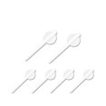 thumbnail image 1 of White Modern 6 Gauge Needle Set, 1 of 1