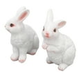 thumbnail image 2 of Garden Rabbit Ornament,One Pair Garden Statues Garden Statues Rabbit Outdoor Animal Decoration Expertly Crafted, 2 of 8
