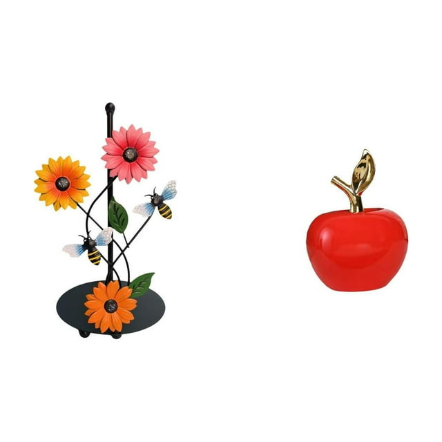 Soporte de papel higiénico,Soporte para toallas de papel de encimera,Estatua,Estatua de fruta artificial Escultura Artesanías,Colección de figuras de cerámica para decoración del hogar