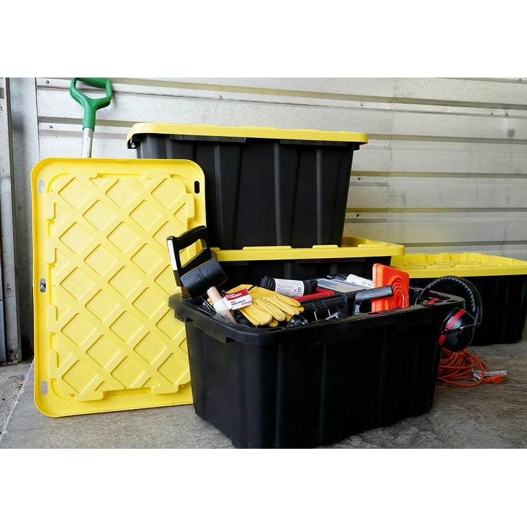40 gallon Tough Tote 2 Pack, Black and Yellow - Walmart.com