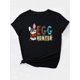 thumbnail image 3 of Easter Bunny Graphic Tee for Women - Casual Fashion Round Neck Short Sleeve T-Shirt with Leopard Print Bandana & Colorful Egg Hunter Design, Breathable Polyester, Machine Washable, 3 of 5