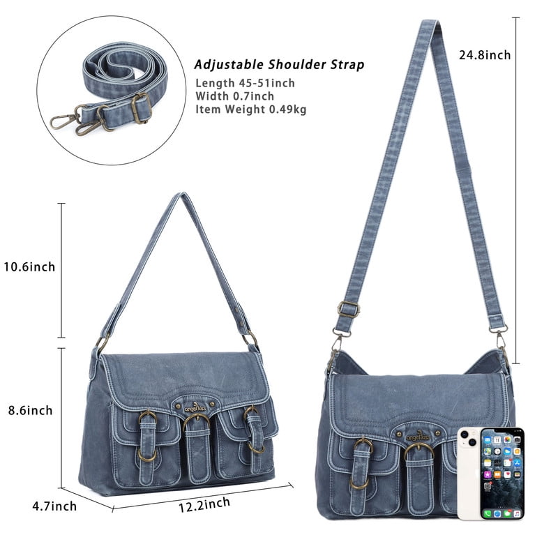 Angel Kiss Purses for Women and Handbags Vegan Leather Hobo Purses Tote Satchel Handbags Crossbody Hobo Bag