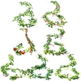 thumbnail image 4 of Mdesiwst 200CM Artificial Wisteria Flower Garland Wedding Garden Indoor Outdoor Wall Hanging Faux Climbing Floral Greenery Drooping Ivy Decoration, 4 of 6